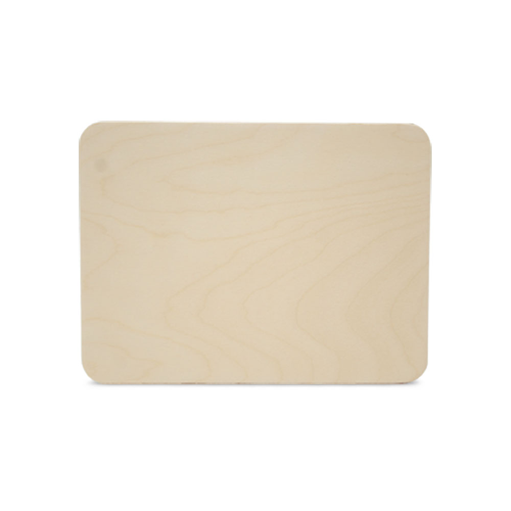 Wood Rectangle Plaque 14″, 1/4 Thick Rounded Edged Blank Wood Sign | Woodpeckers