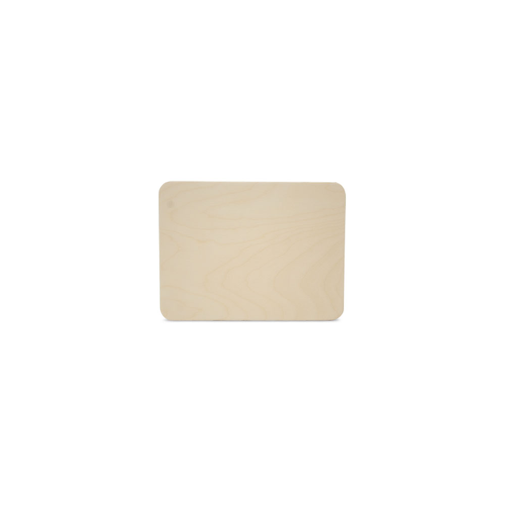 Wood Rectangle Plaque 6″, 1/4 Thick Rounded Edged Blank Wood Sign | Woodpeckers