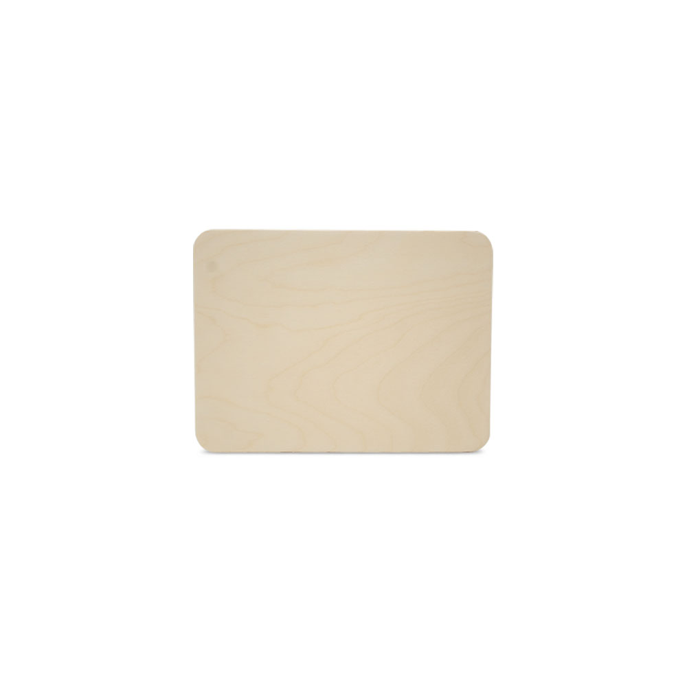 Wood Rectangle Plaque 8″, 1/4 Thick Rounded Edged Blank Wood Sign | Woodpeckers