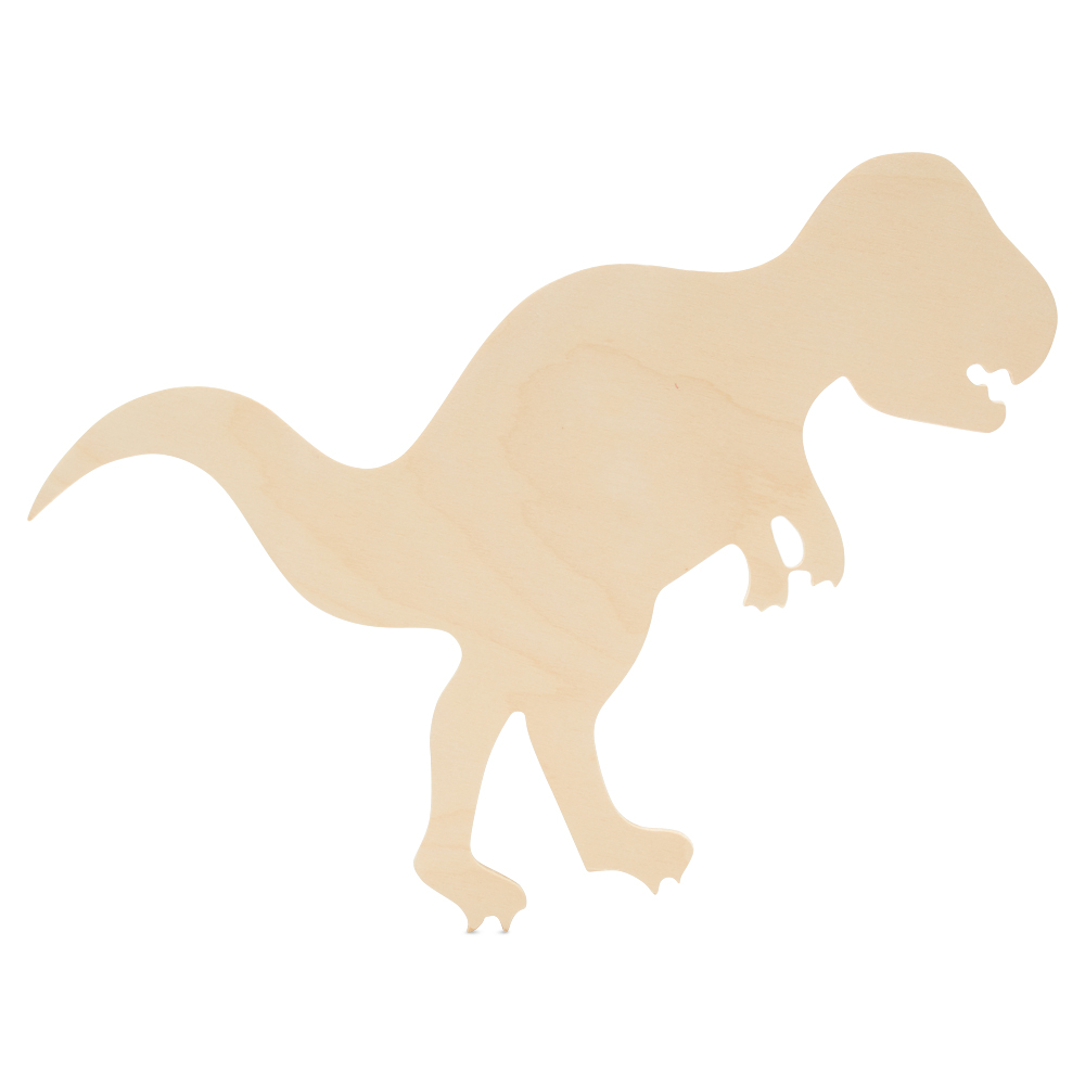 Unfinished Wood Dinosaur Cutouts 12″x13-1/2″, Animal Decor & Craft | Woodpeckers