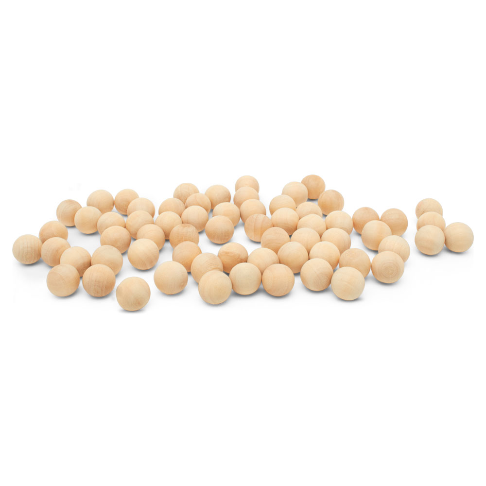 Small Wooden Balls 1/2 inch, Unfinished Round Birch Craft Balls | Woodpeckers