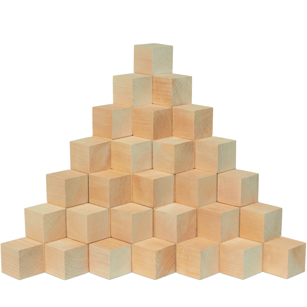 Wood Cubes 1-1/2 inch Unfinished, Small Blocks, Crafts & Décor | Woodpeckers