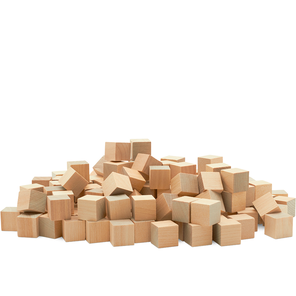 Wood Cubes 3/4 inch Unfinished, Small Blocks, Crafts & Décor | Woodpeckers