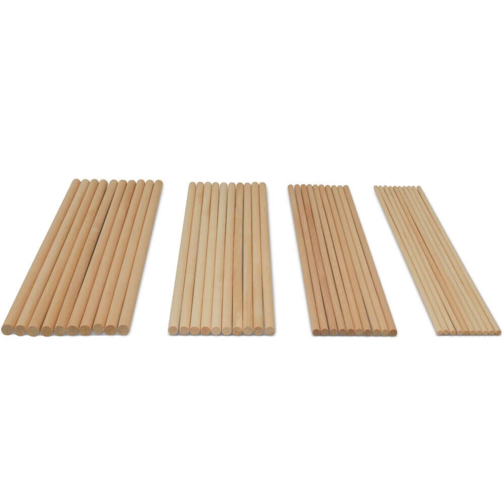  40 PCS Dowel Rod 12 Inch Wood Dowels 1/4 Inch Wooden Sticks for  Crafts Wood Sticks Wooden Dowels for Crafts