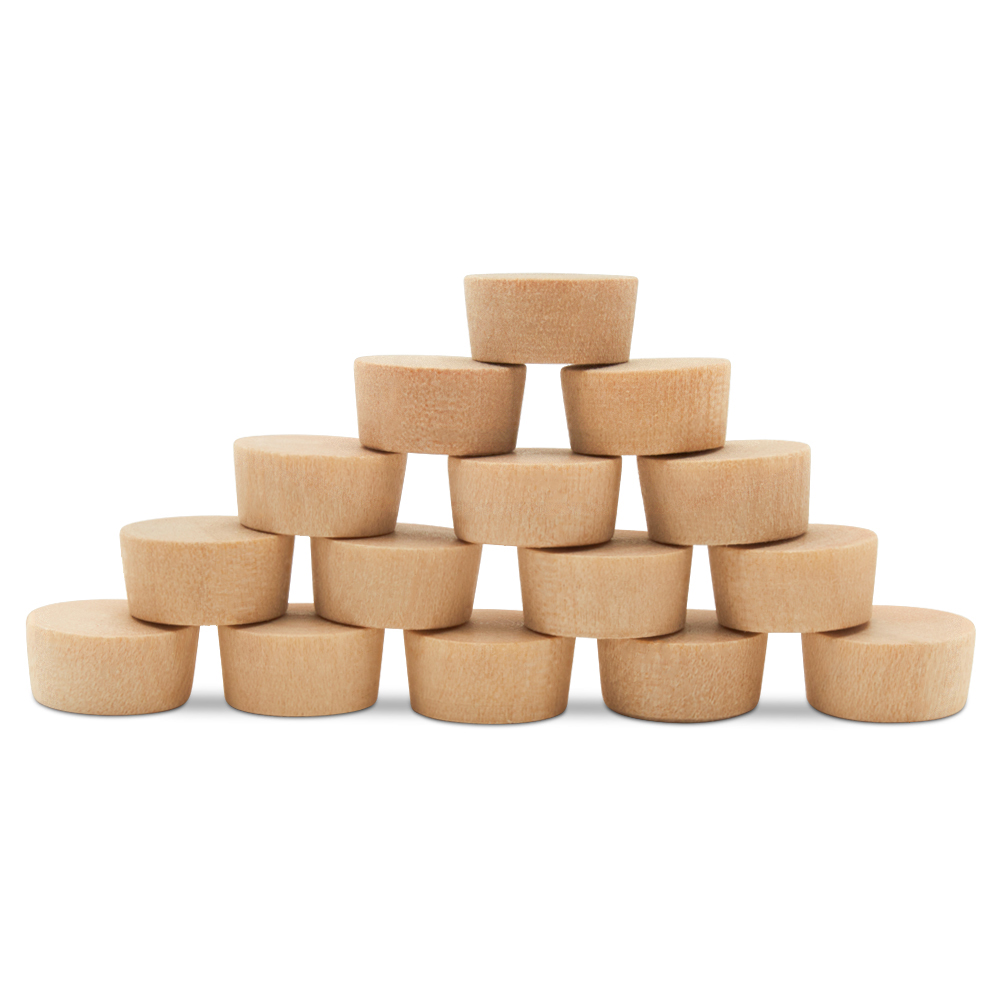 Wood Hole Plugs 1 inch, Maple, Flat Top Plugs for Screw Holes | Woodpeckers