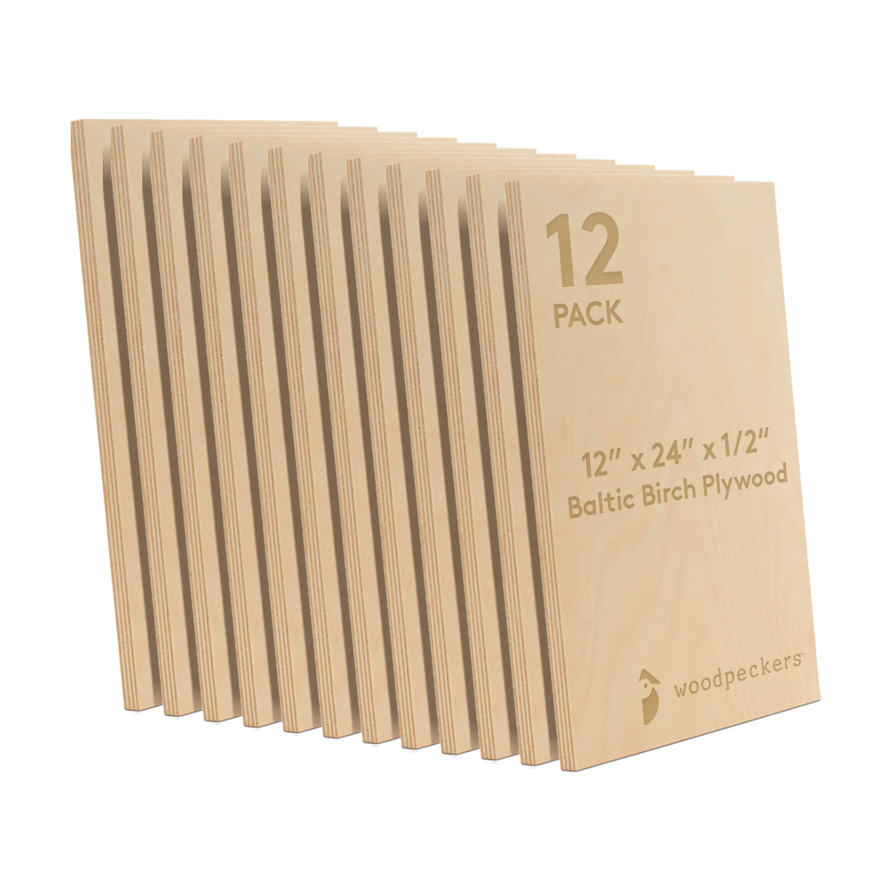 Baltic Birch Plywood, 12 mm 1/2 x 12 x 24 Inch, B/BB Grade Sheets| Woodpeckers - Picture 8 of 14
