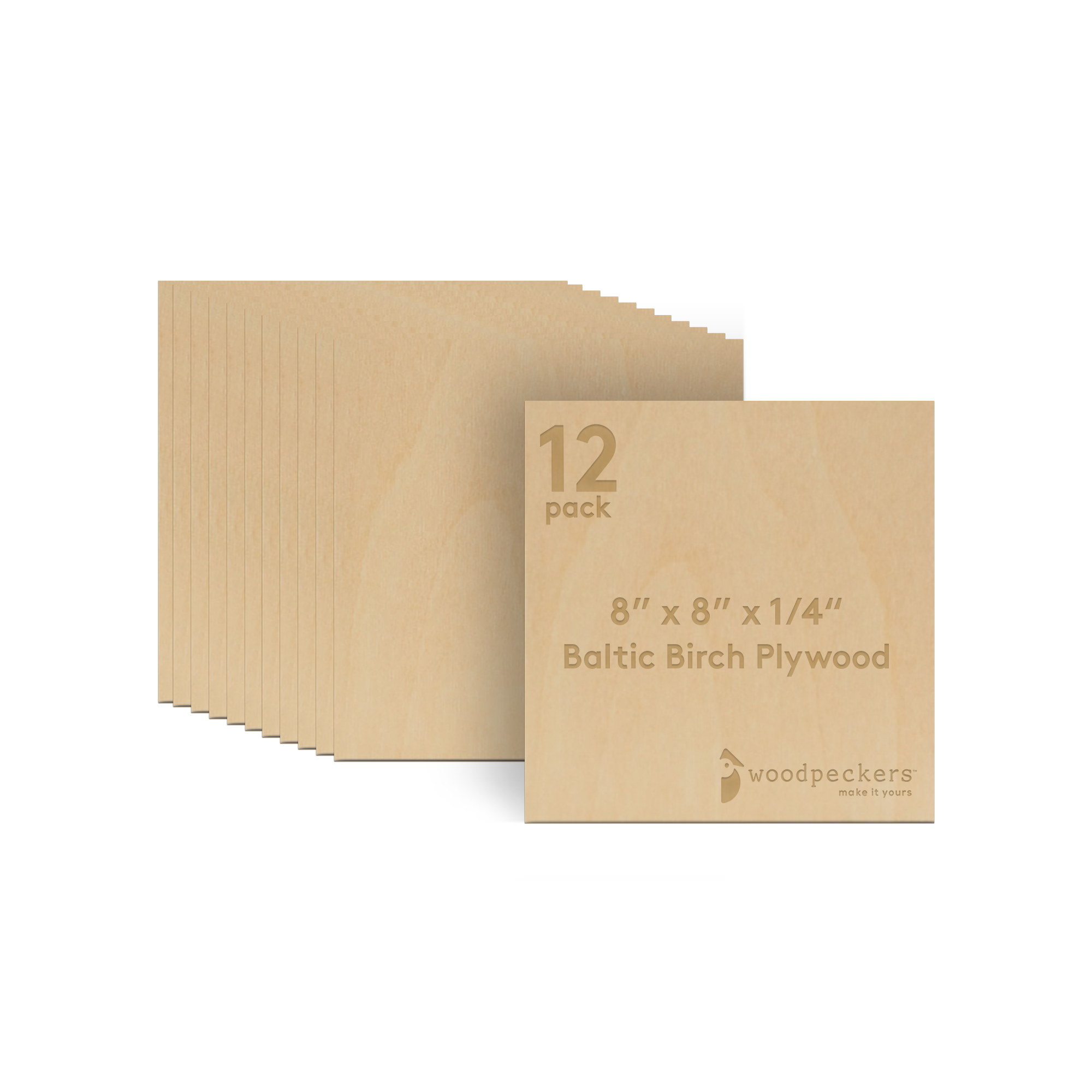Baltic Birch Plywood, 12 mm 1/2 x 8 x 8 Inch, B/BB Grade Sheets| Woodpeckers - Picture 8 of 14