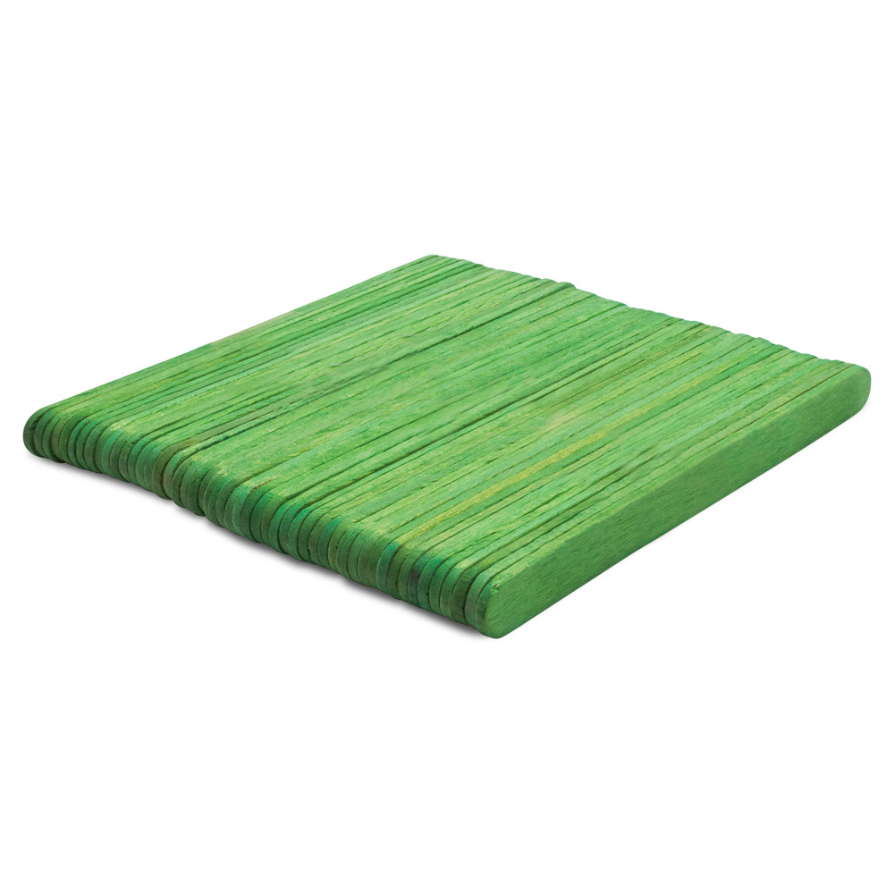 Green Popsicle Sticks for Crafts 4-½”, Unfinished Craft Sticks | Woodpeckers