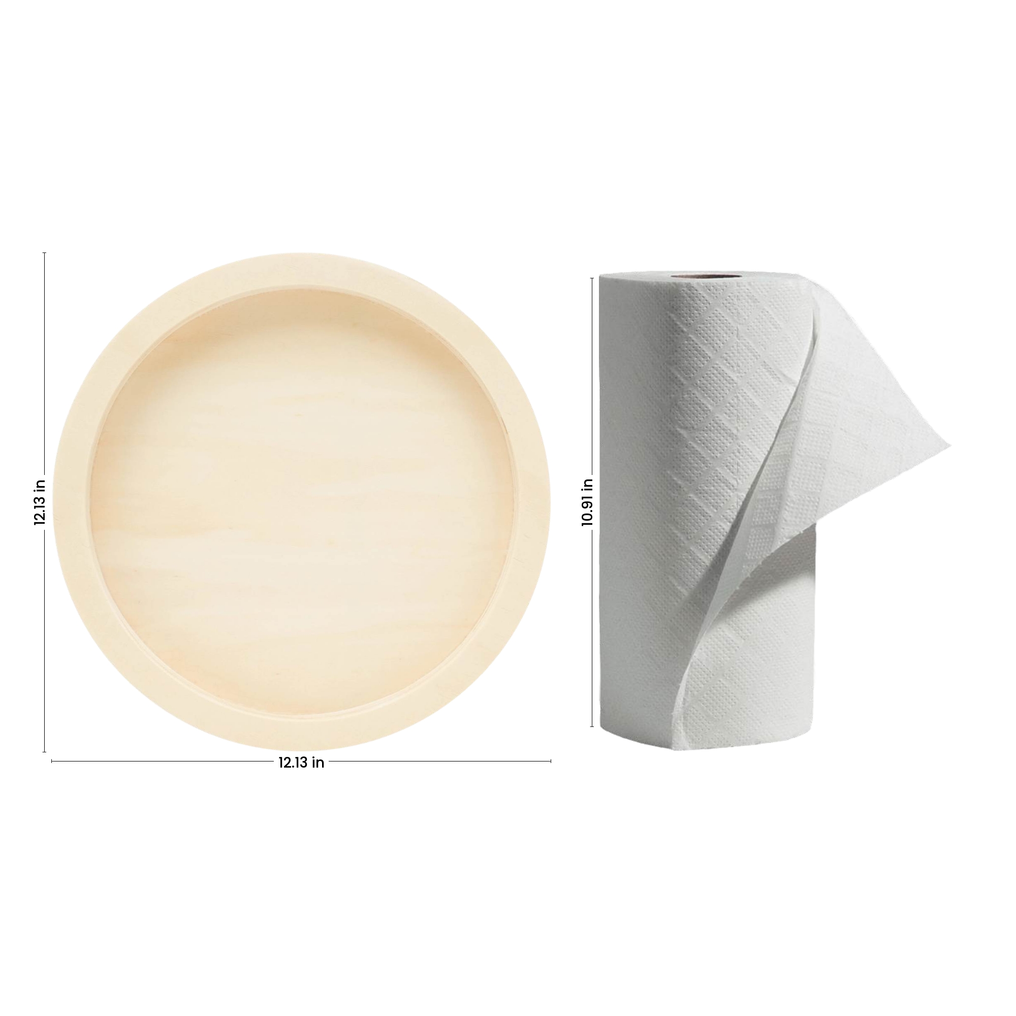 12-1/8" Large Round Wood Panels for Painting, Resin Art & Decor | Woodpeckers