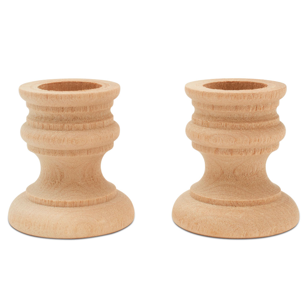 Wooden Candle Cups 1-3/4 inch, 7/8 inch Taper Candle Hole|Woodpeckers