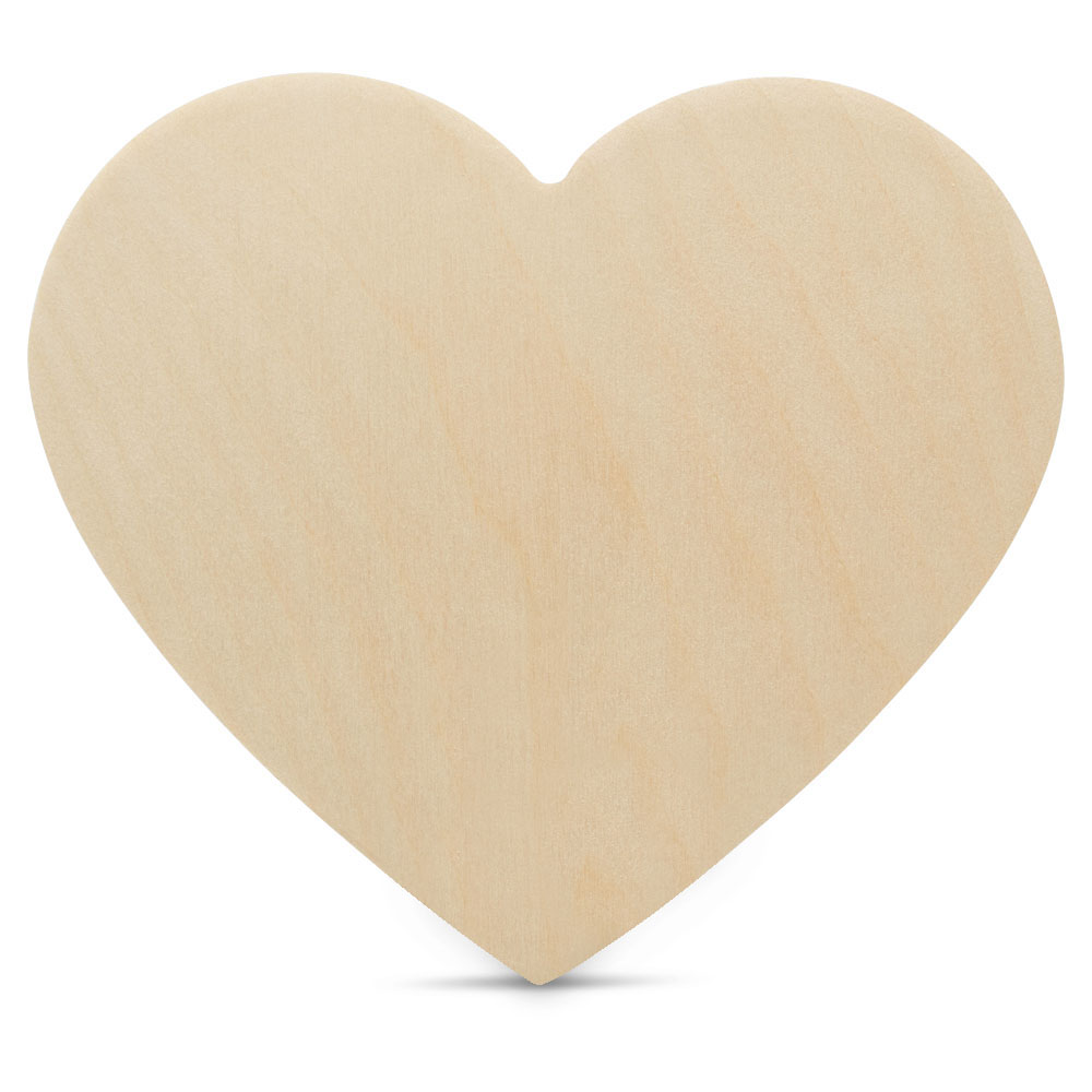 Wood Heart Cutouts 18 x 1/4 Thick, Unfinished Crafts & Valentines|  Woodpeckers