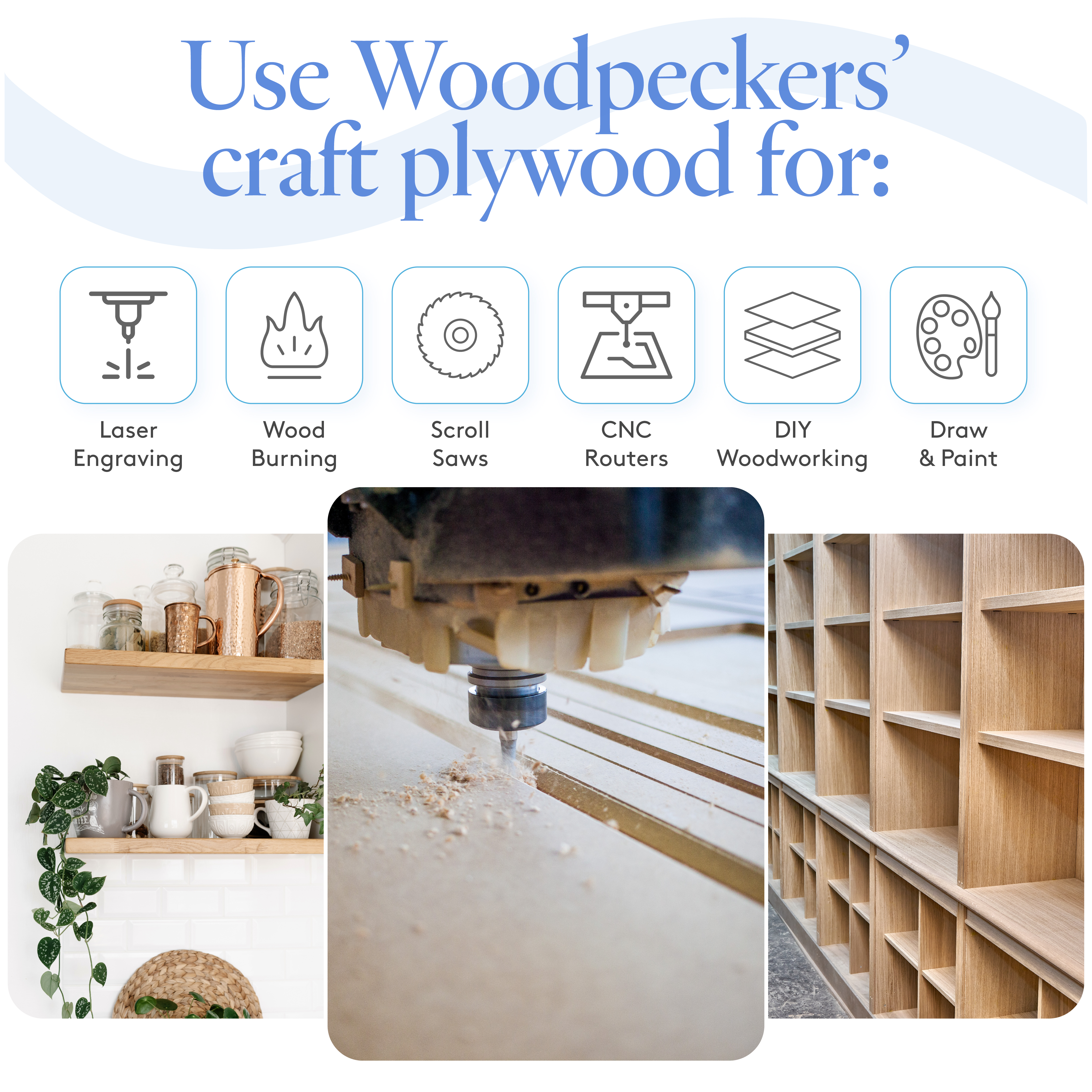 Baltic Birch Plywood, 12 mm 1/2 x 12 x 12 Inch, B/BB Grade Sheets| Woodpeckers - Picture 11 of 14