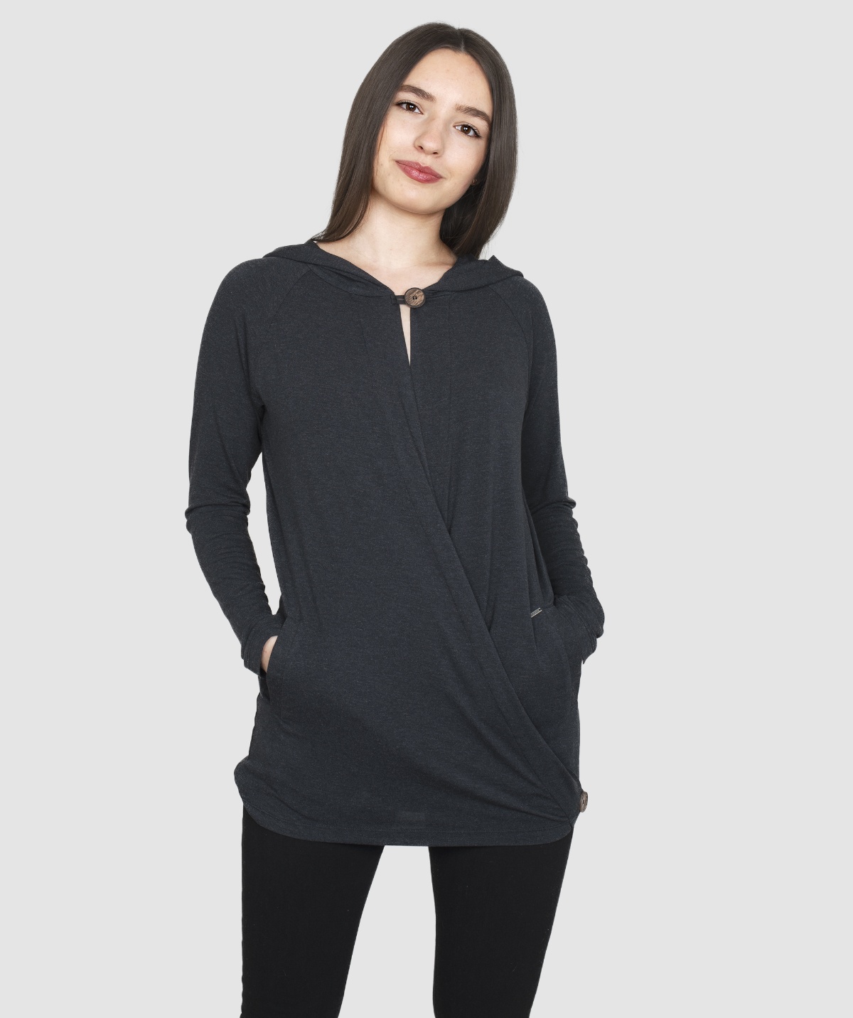 Kardigan Twister Ladies´ Hoodie Black