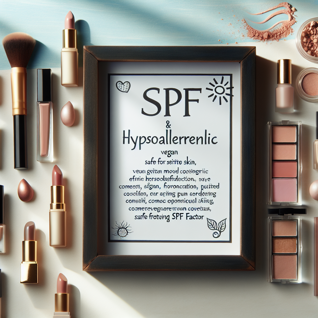 Vegan Sensitive Skin Makeup with SPF