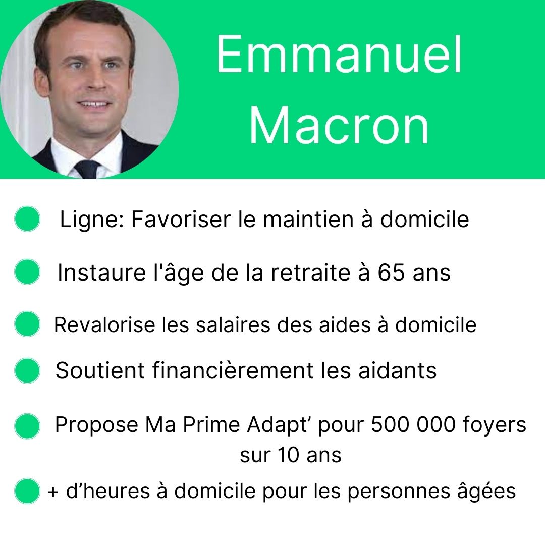 Elections 2022: propositions d'Emmanuel Macron pour les séniors