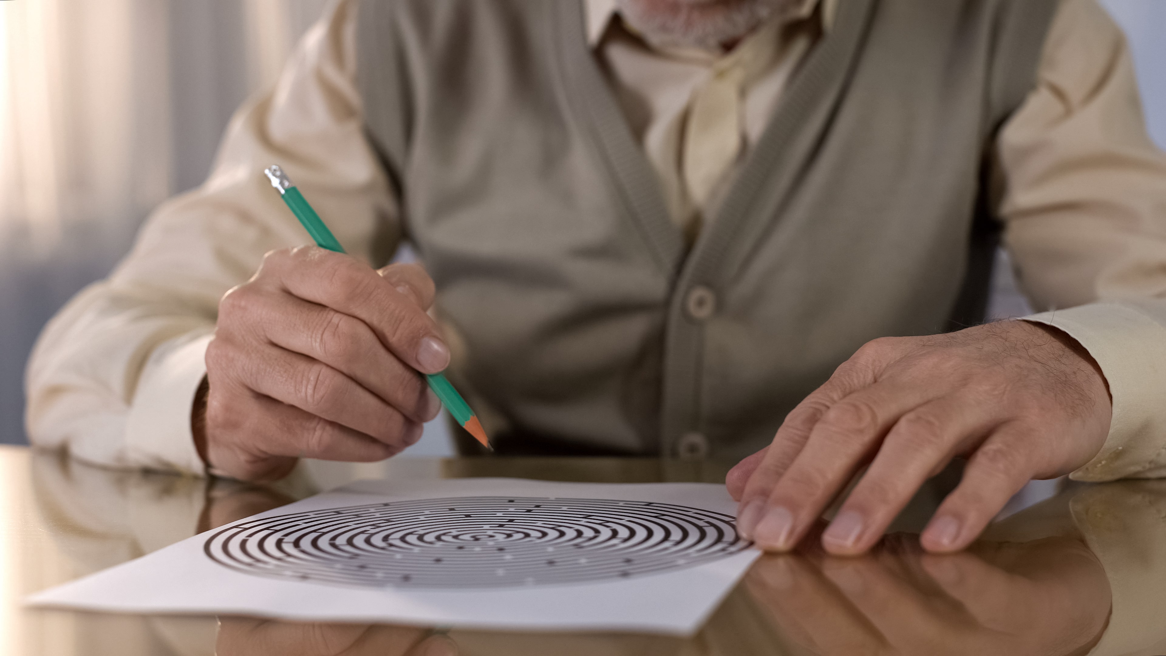 Patient Parkinson en rééducation de l'écriture