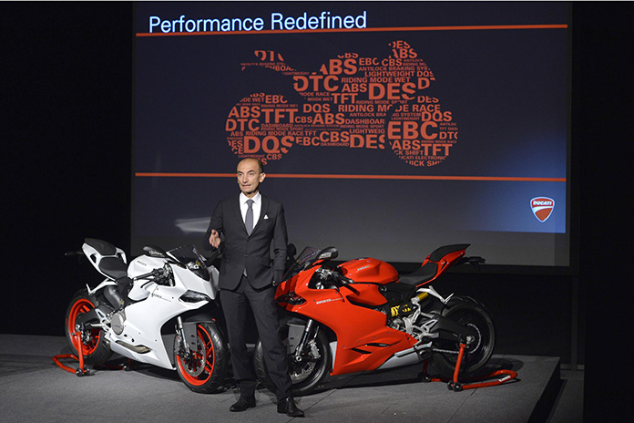 Claudio Domenicali Presents The New Ducati 899 Panigale In Bologna