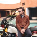 Ewan McGregor, back on a Moto Guzzi