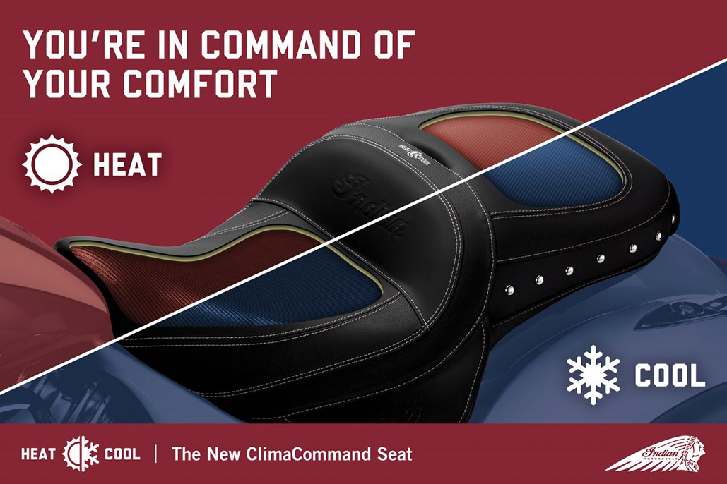 Indian Motorcycle Announce New Heated & Cooled Seat