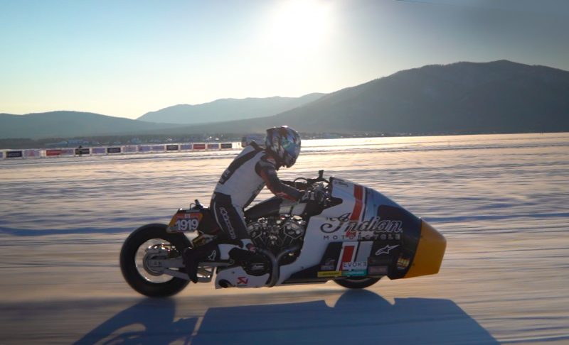 IndianxWorkhorse Appaloosa v2.0 Shakedown Test At The 2020 Baikal Mile Ice Speed Festival