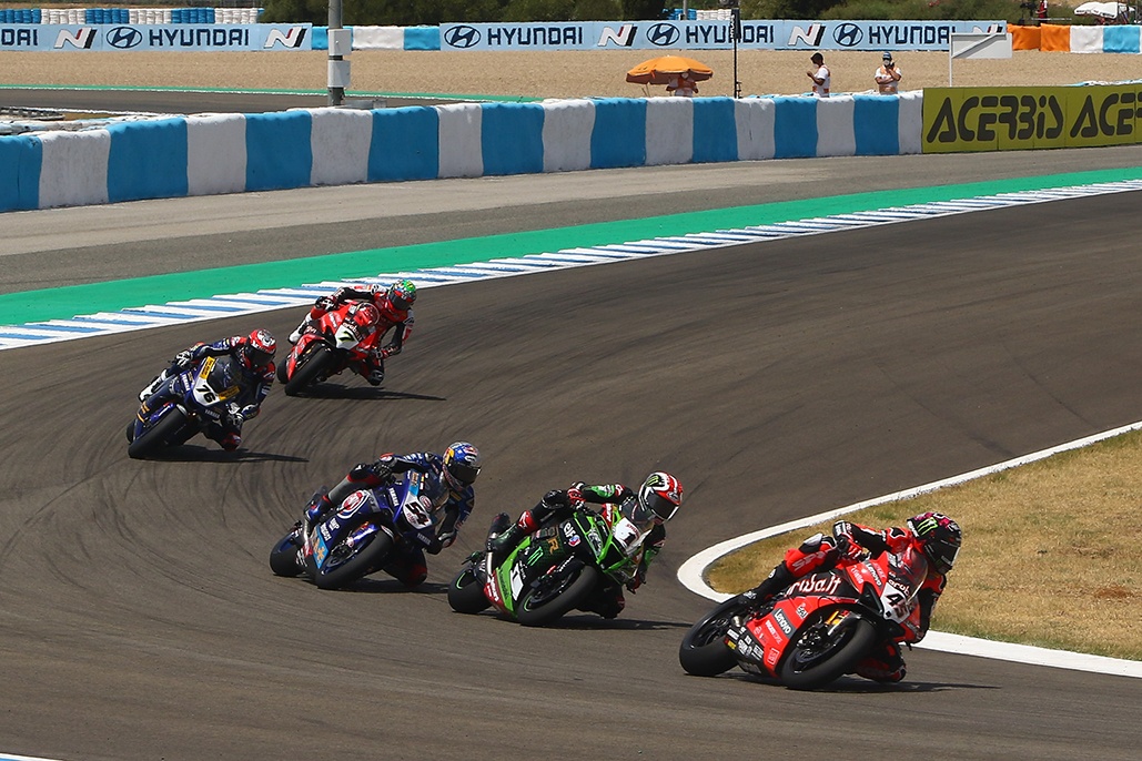 Redding claims first WorldSBK win after thrilling five-way battle