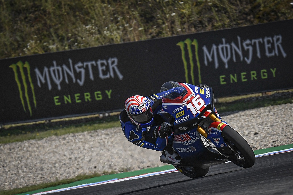 Roberts strikes back for pole in Brno