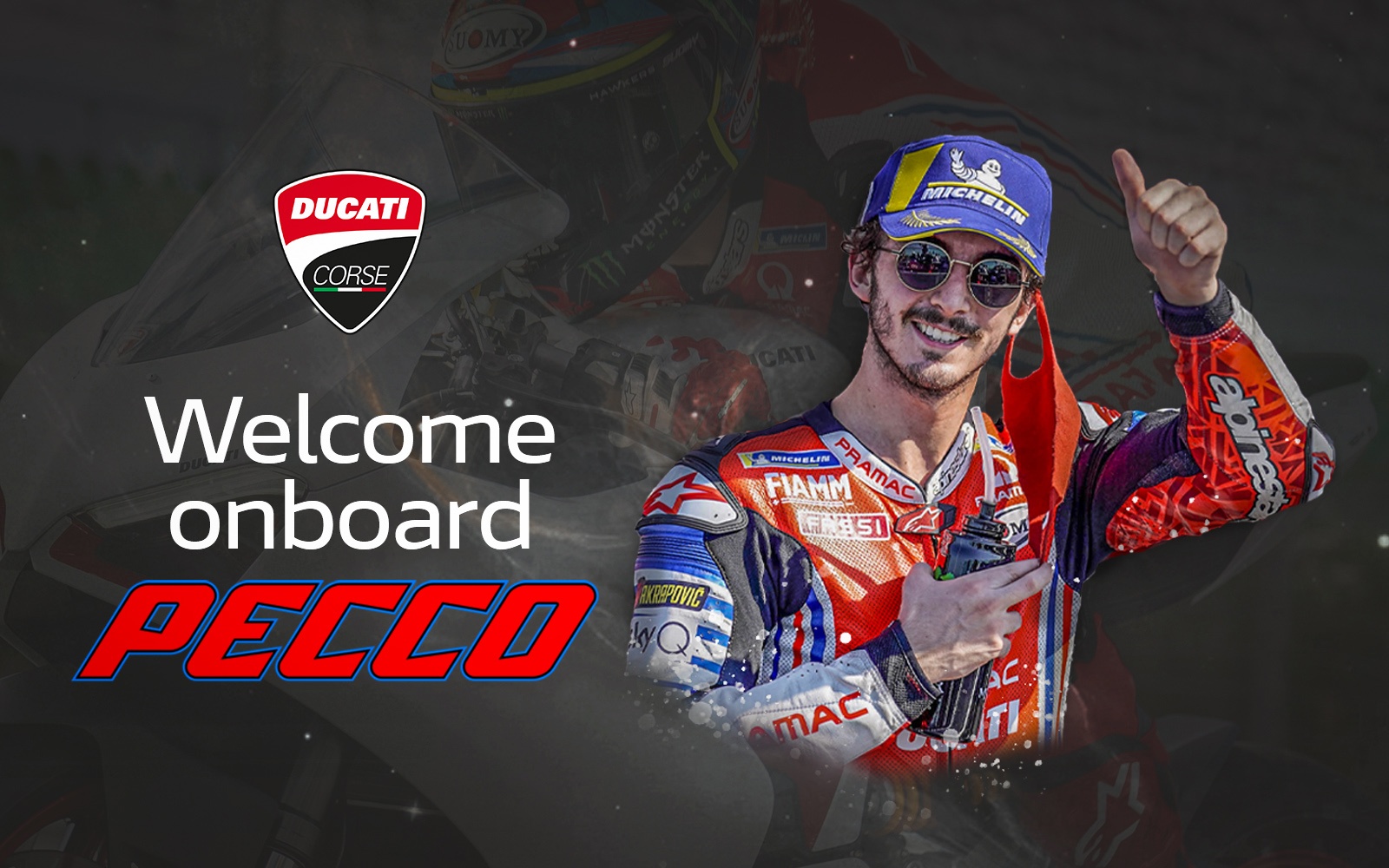 Francesco Bagnaia joins Jack Miller in the Ducati Team for the 2021 season