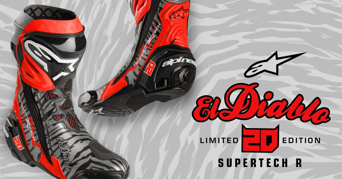Alpinestars Presents Limited Edition ‘El Diablo 20’ Supertech R Race Replica Boots