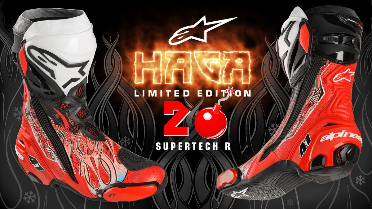 Alpinestars Presents: Limited Edition ‘Haga 20’ Supertech R Race Replica Boots