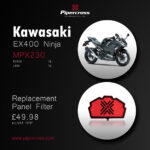 Pipercross Performance Air Filter Now Available For Kawasaki EX400 Ninja / Z400 (18-)