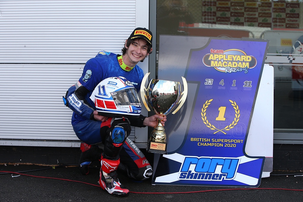 Rory Skinner becomes youngest British Supersport champion with Donington Park win