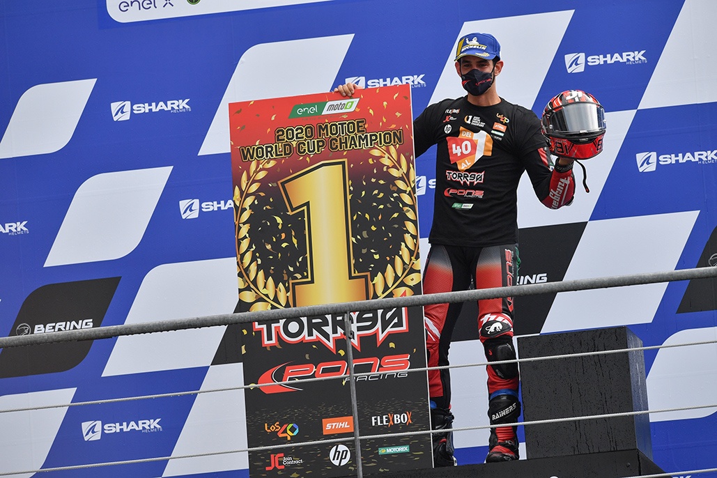 #SpanishElv1s: Torres is the 2020 FIM Enel MotoE™ World Cup winner!