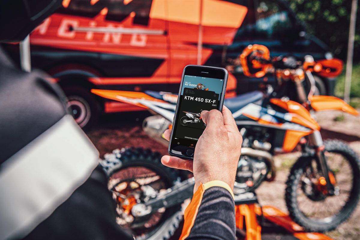 The MYKTM App and Kit Offer Factory Bike Set-Up at The Touch of a Button