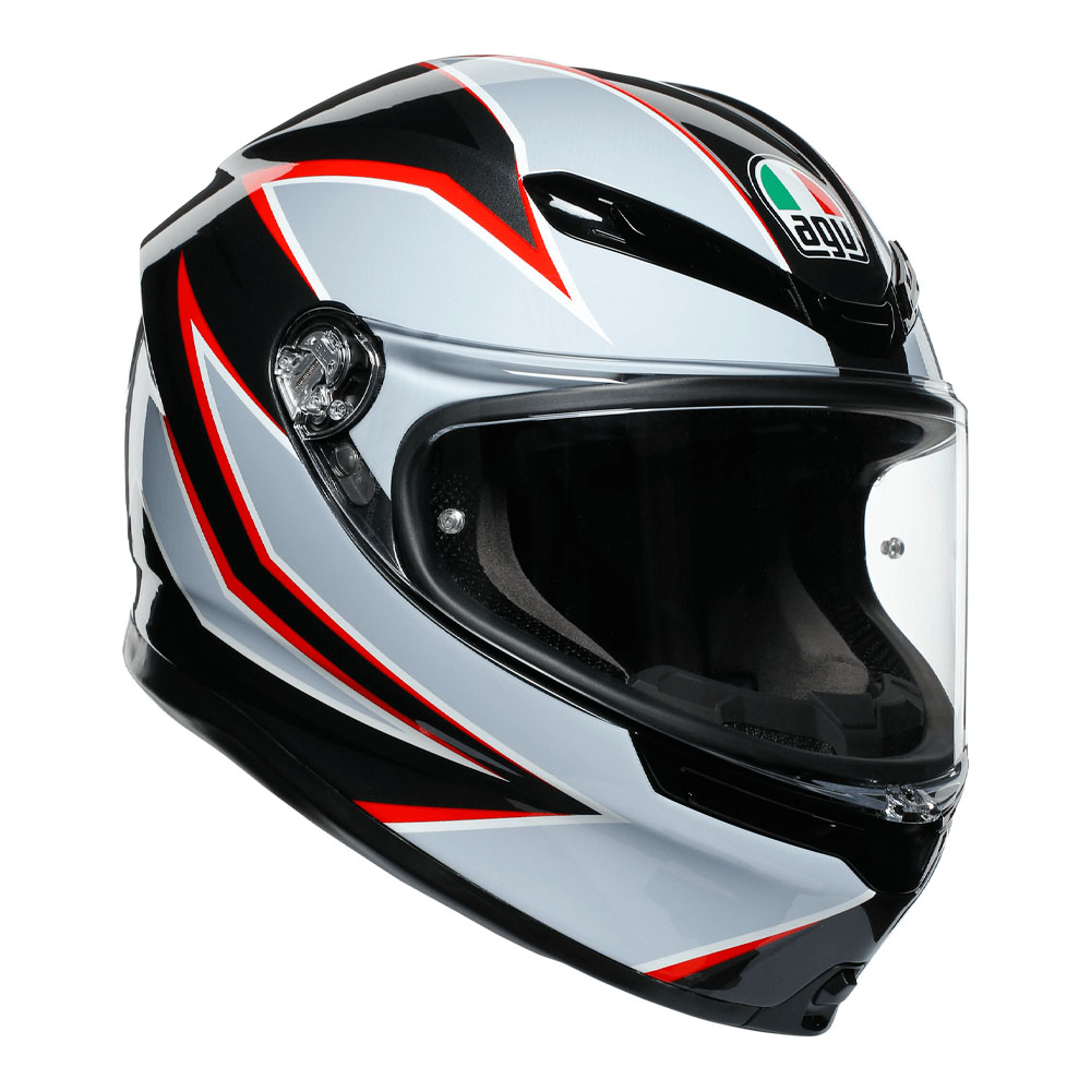 AGV K6 Flash Matt Black/Grey/Red