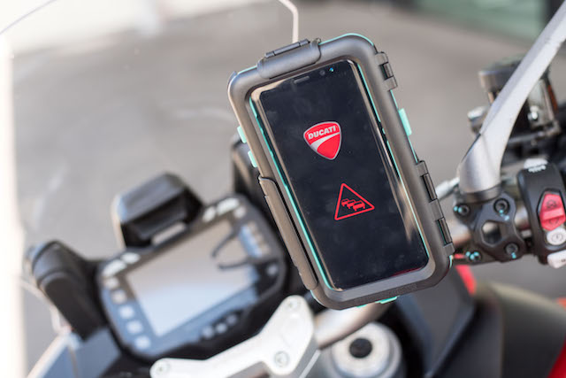 Ducati presents car to bike communication technology at CES in Las Vegas