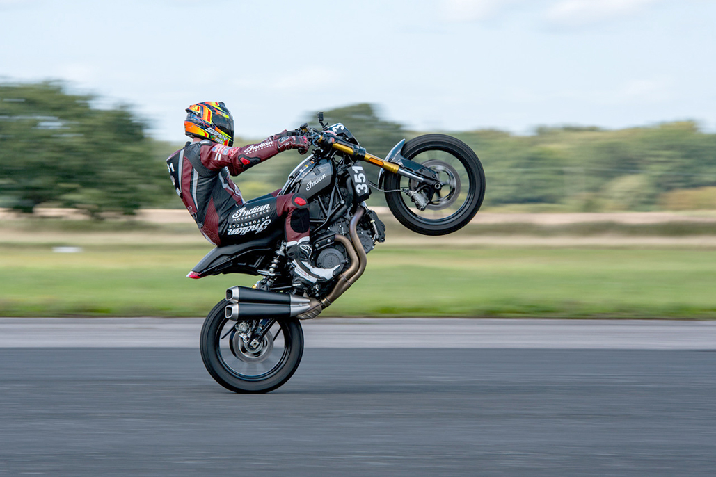 Ftr 1200 Sets Uk Speed Records And Makes World Wheelie Championship Debut