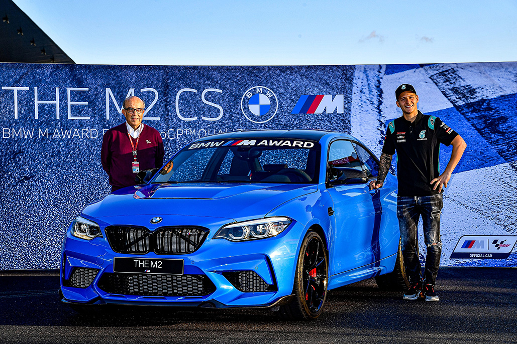 Premiere at Portimão: Fabio Quartararo wins the BMW M Award for the first time