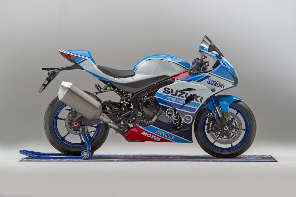 Team Classic Suzuki shows off replica GSX-R1000R