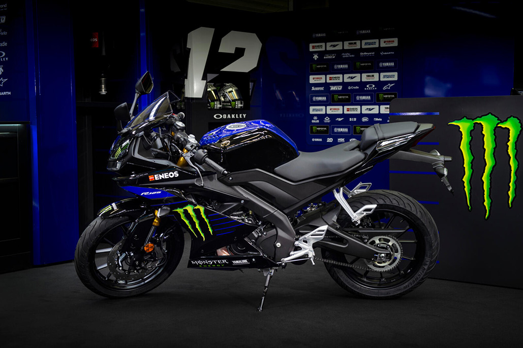 Yamaha Breathes Pure Monster Energy Yamaha Motogp Dna Into The Yzf-r125
