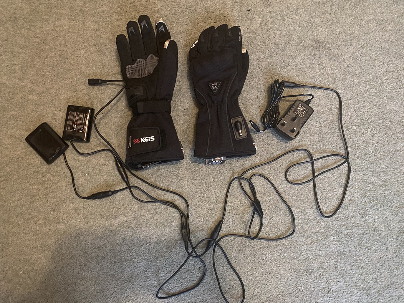 Keis Heated Motorcycle Gloves - G701 Bonded-textile Review