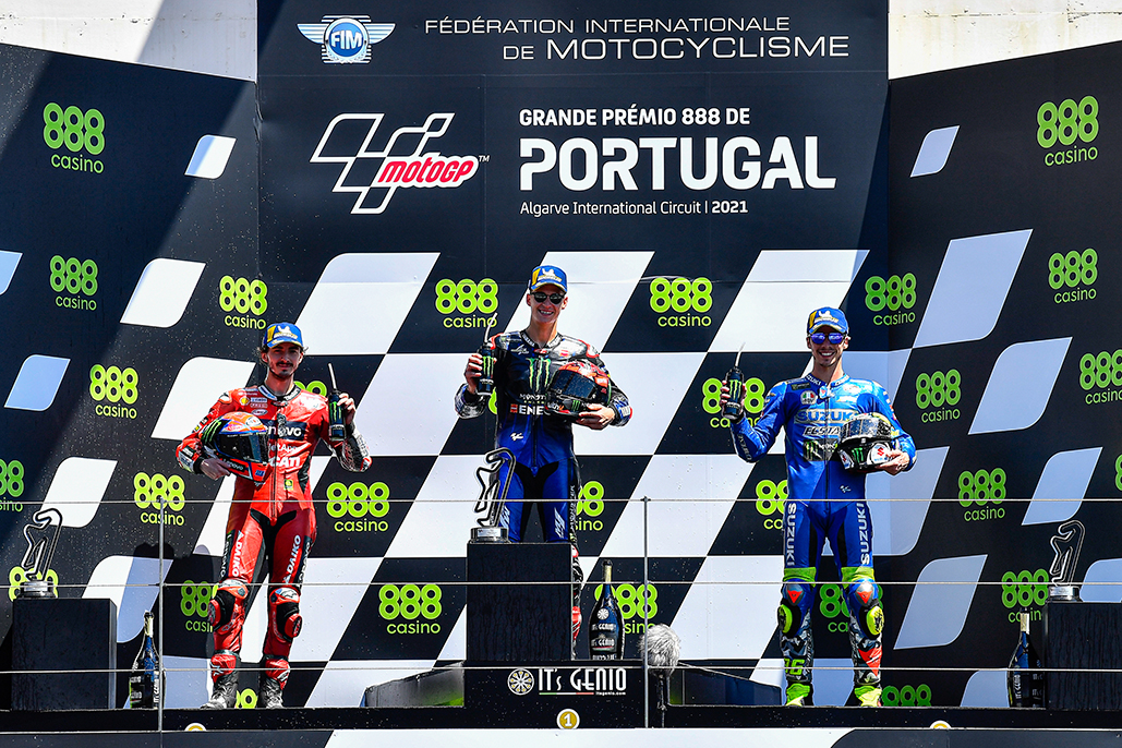 Quartararo Conquers Portimao As Bagnaia Vs Mir Decides The Podium