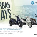 Free Tracker and top box with Piaggio Medley, Liberty and Beverly scooters until 31st May