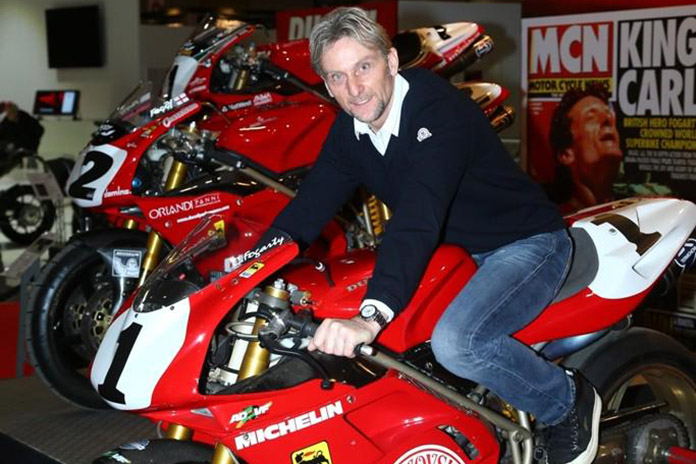 Just Two Weeks to go Until Carl Fogarty opens 2015 Carole Nash London Motorcycle Show