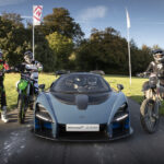 McLaren Senna takes on three motocross bikes in epic race up Goodwood Hill Climb