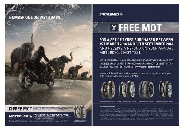 Metzeler Launch Free MOT Promotion for Motorcyclist