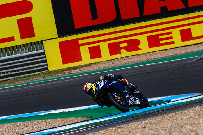 Rookie Aegerter on top with last-ditch FP2 effort as WorldSSP hits Estoril