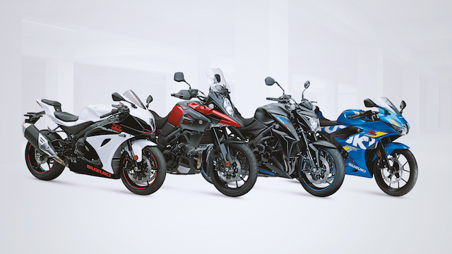 Suzuki showcases striking new 2019 colours at Motorcycle Live