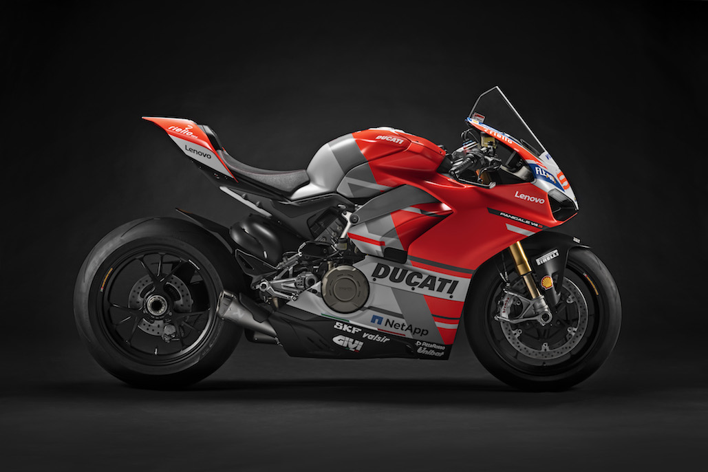 Twelve Panigale V4 motorcycles from the Race of Champions to be auctioned