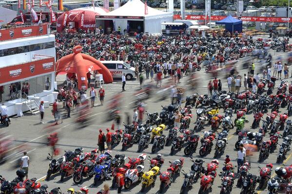 Warming up for World Ducati Week 2014