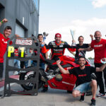 A Production Ducati Panigale V4 S takes first place in an Italian race